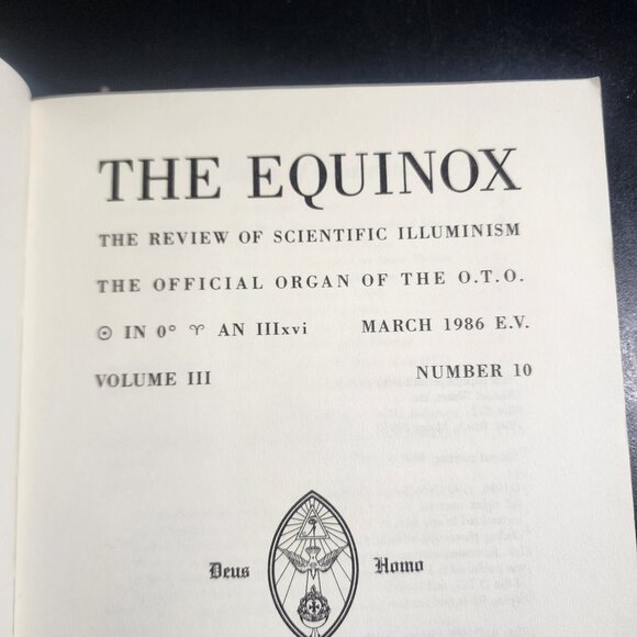 The Equinox:The Review of Scientific Illuminism Vol. 3 No. 10 Rev. 2nd Printing - Picture 7 of 13